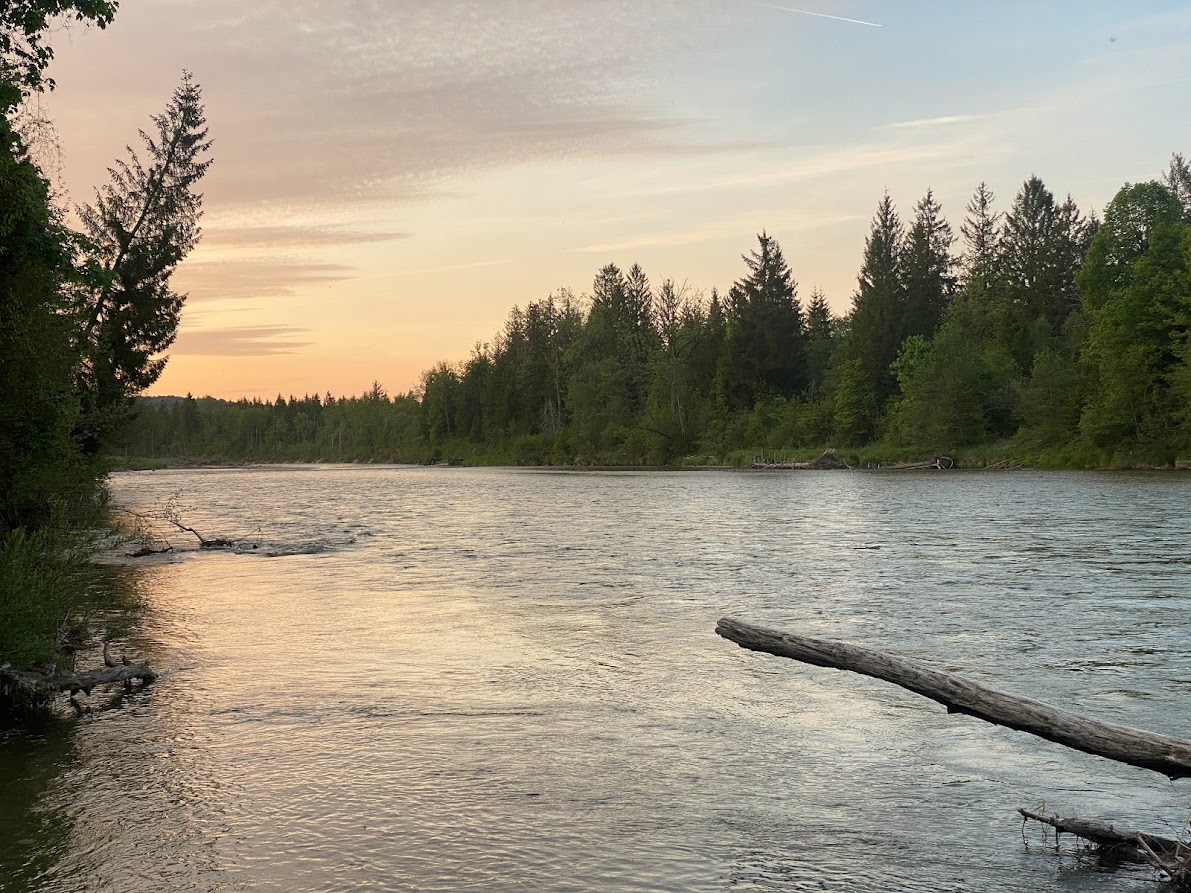 Abendstimmung an der Isar